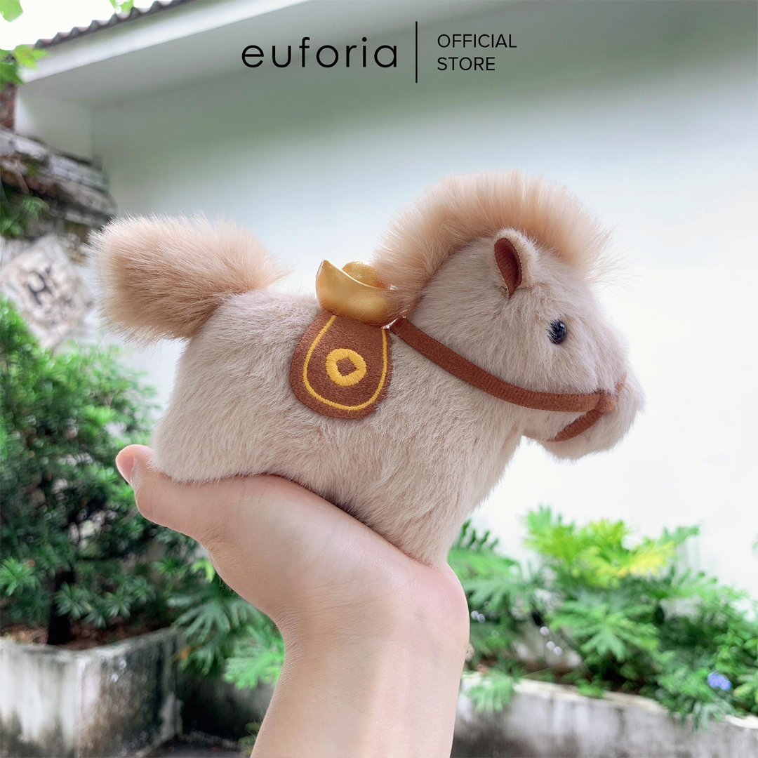 EUFORIA - Handmade Lucky Horse Charm Keychain Gift | 2026 Chinese New Year Collection