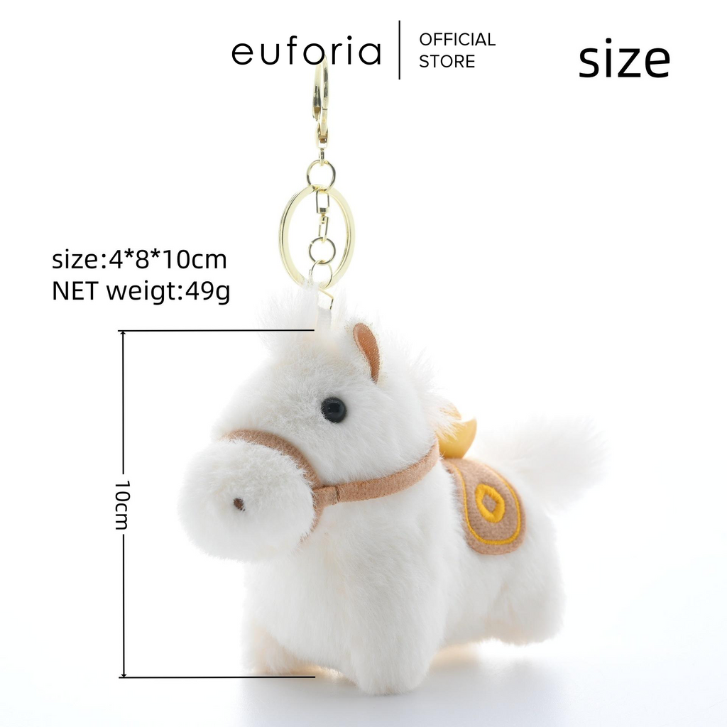 EUFORIA - Handmade Lucky Horse Charm Keychain Gift | 2026 Chinese New Year Collection