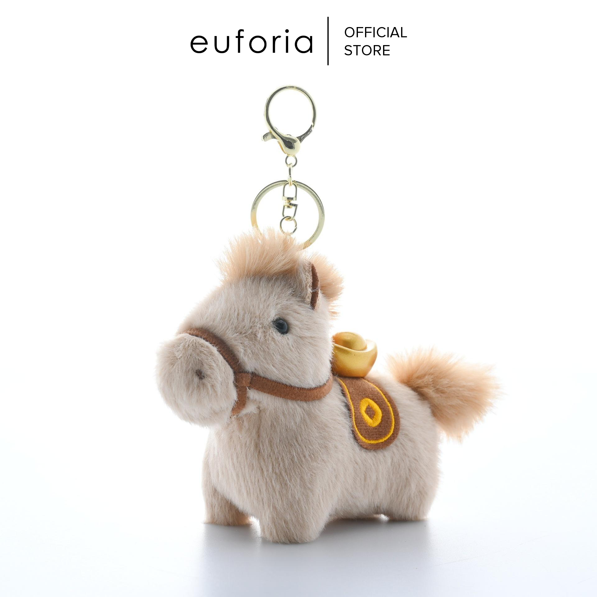 EUFORIA - Handmade Lucky Horse Charm Keychain Gift | 2026 Chinese New Year Collection